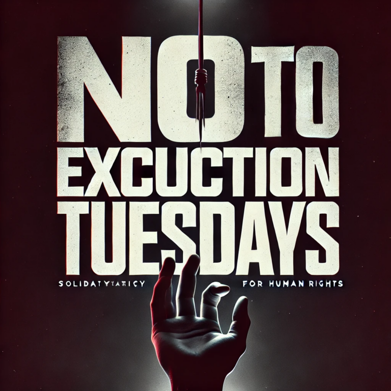 No to Executions Tuesday