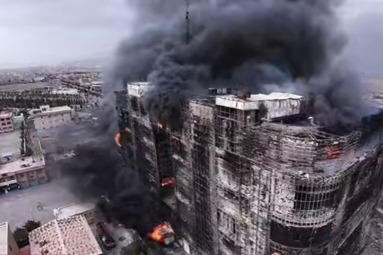 Deadly Fire at Tehran-Area Commercial Complex Highlights Iran Safety Crisis