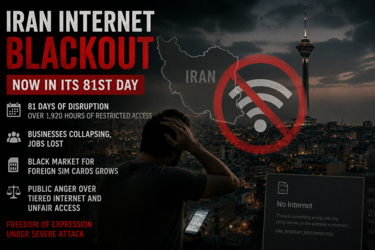 Iran Internet blackout Passed its 81st day- Officials Warn of Consequences